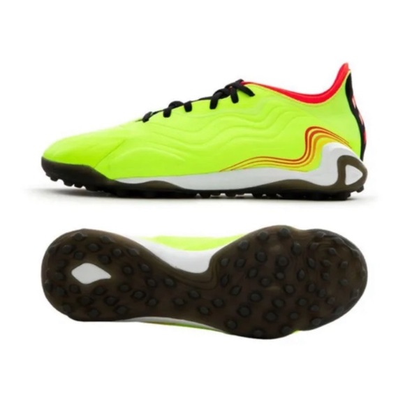 Adidas Copa Sense ITF Yellow Soccer Shoe Size 7 - Picture 2 of 13